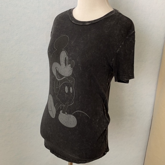 Disney Mickey Mouse Black Stone Wash T-Shirt - Picture 10 of 11